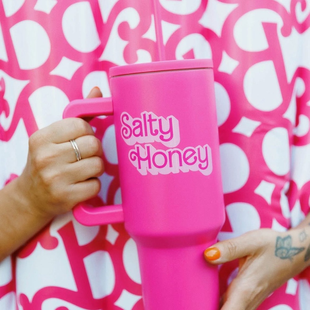 Salty Honey 40oz Tumbler in Barbie